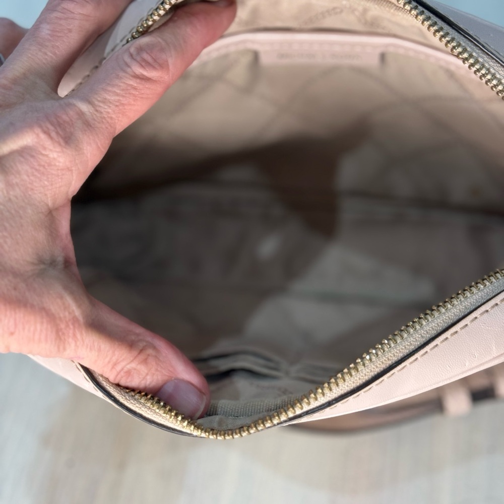 Michael Kors Pink Crossbody Bag with Red Strawberry Print - Picture 10 of 14